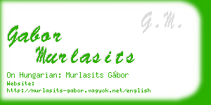 gabor murlasits business card